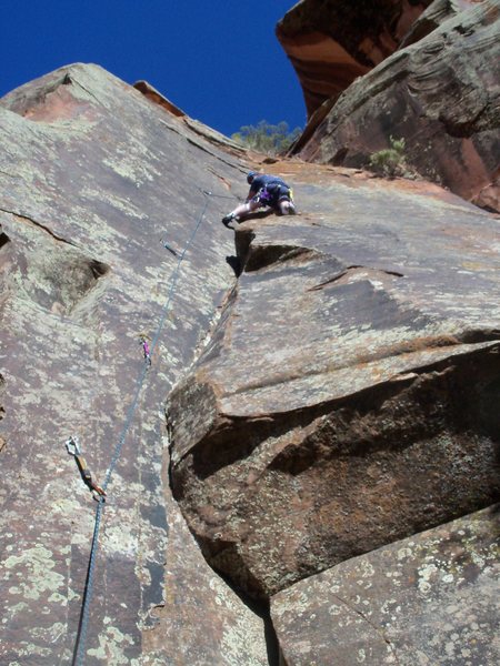 Unknown route in the canyon.