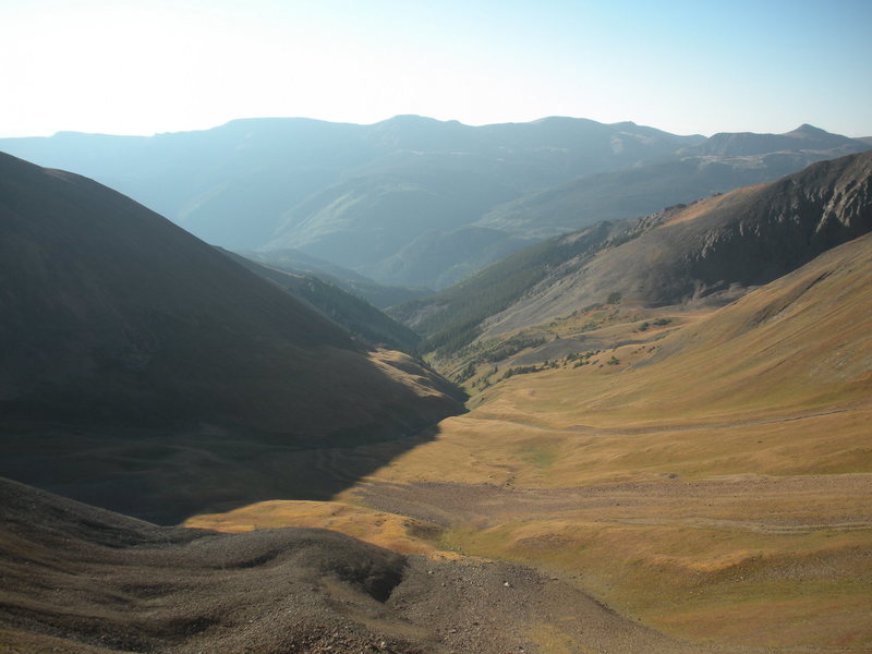 Morning light from Redcloud's ridge - Sept. 2009