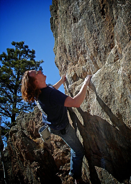 Luke Childers finishing of the upper section of "The Shorter They Fall (V7)."  It's also the same finish as for "Gain & Loss."