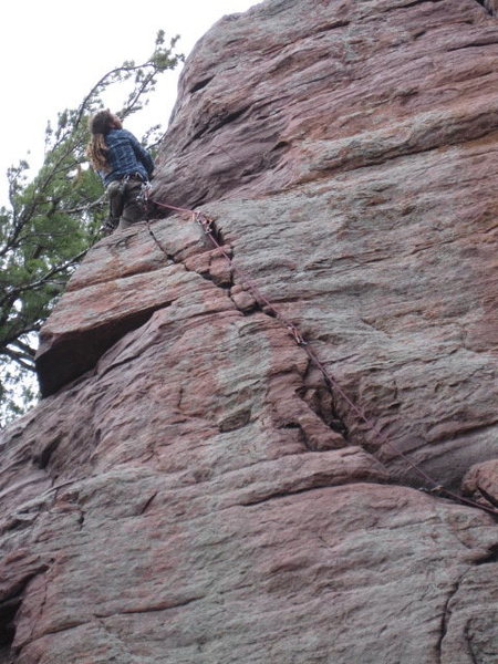 Matt Kuehl on Lower Diagonal. This is the best picture I've seen of this route. 