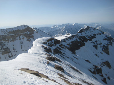 Looking south from the summit.