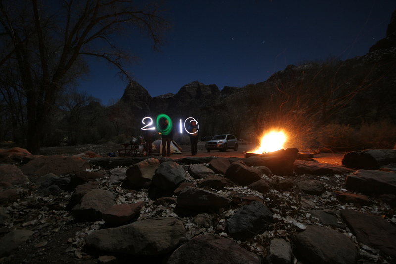 camping in Zion...you guessed it, new years 2010.