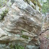 Bouldering potential between The Brig and Anthrax Wall.