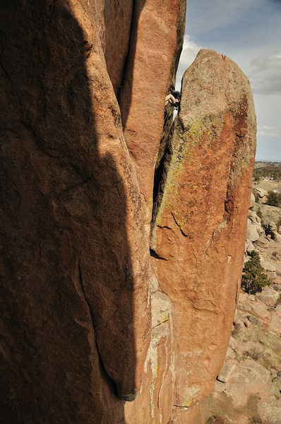 Chimney climbing at its best.