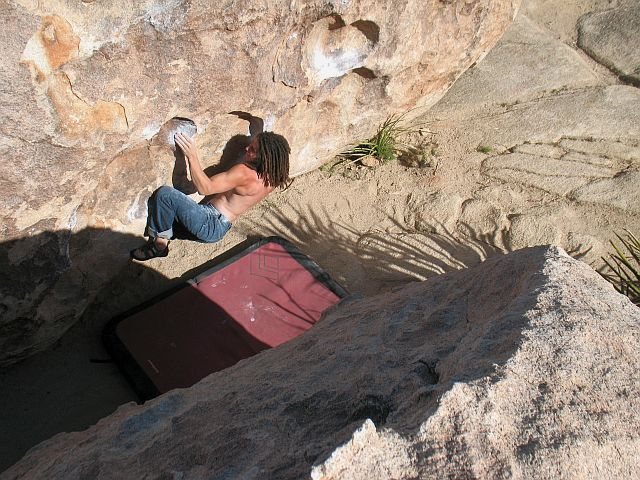 Chuckawalla Sit (V6), Joshua Tree NP