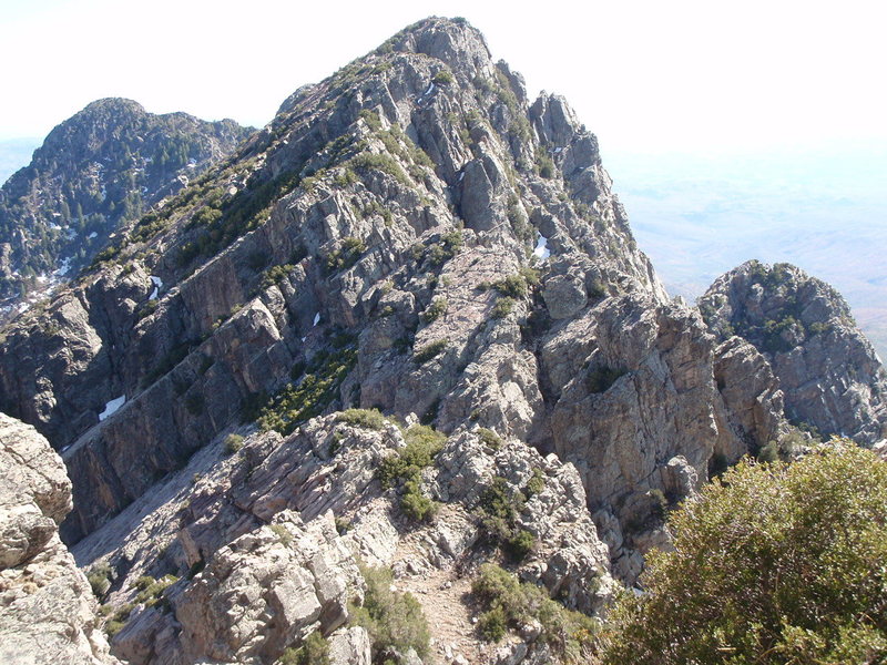 Looking south at Peak 2 from Browns peak.