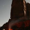 Tombstone camp. Epitaph is the route just to the left of the moonlit arete on the right.