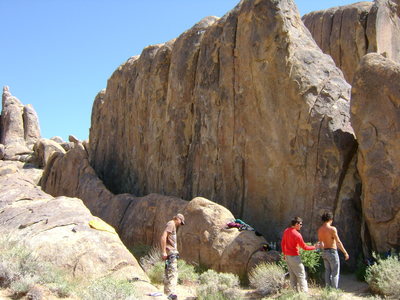 The wall, shot from the southwest side.