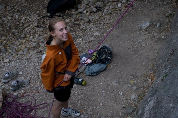 Belaying in Tensleep Wy