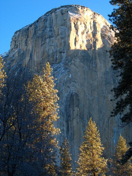 El Cap on a cold May morning