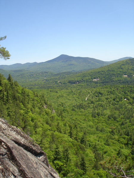 View from the upper pitches of Whites Ledge. 