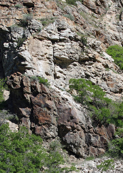 <em>The Wasp</em> after the rockfall (30 May 2010).