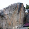 Goldenrod Boulder, front face topo