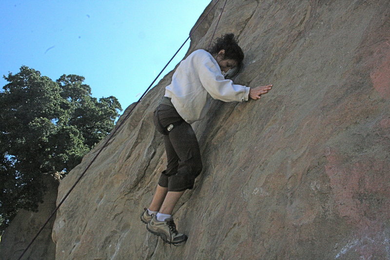 Dina's first time climbing 5-29-10