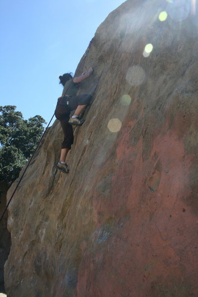 Dina's first time climbing 5-29-10