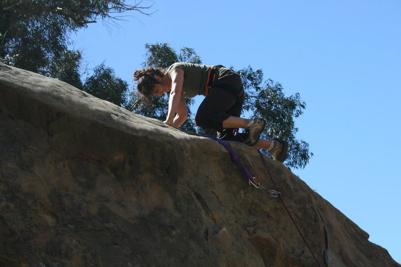 Dina's first time climbing 5-29-10