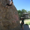 Dina's first time climbing 5-29-10