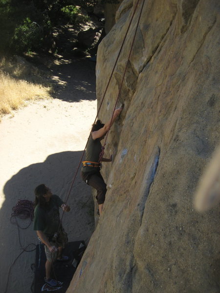 Dina's first time climbing 5-29-10