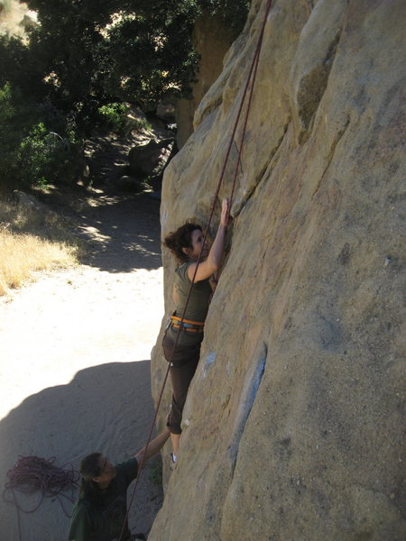 Dina's first time climbing 5-29-10