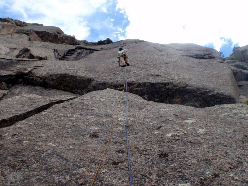 Kevin L. on the lower slab.