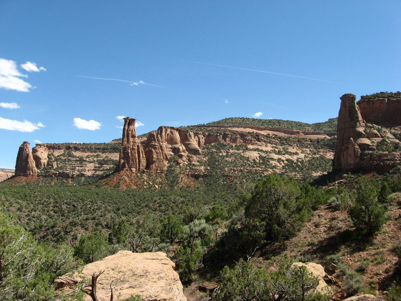 L to R: Wino Tower, The Titan, and Hummingbird Spire.