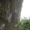 Heading over the blocky roof on The Path.