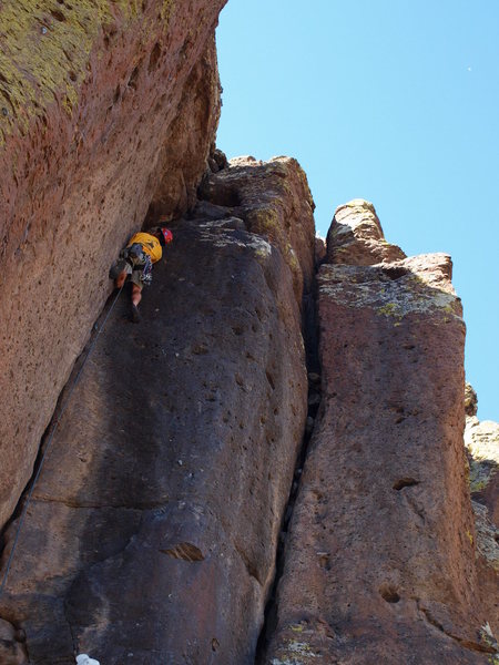 T.B.Barto getting some action on sandy Pocket Crack.