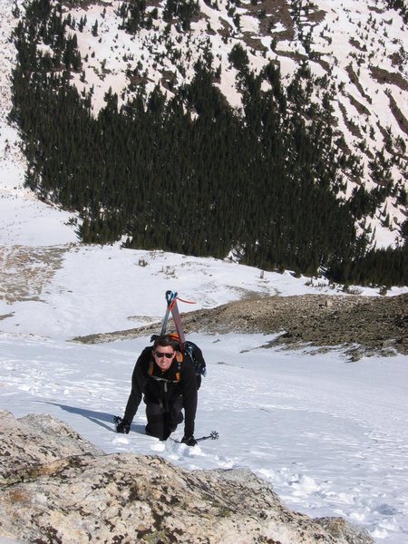 Skiing Torrey's Peak