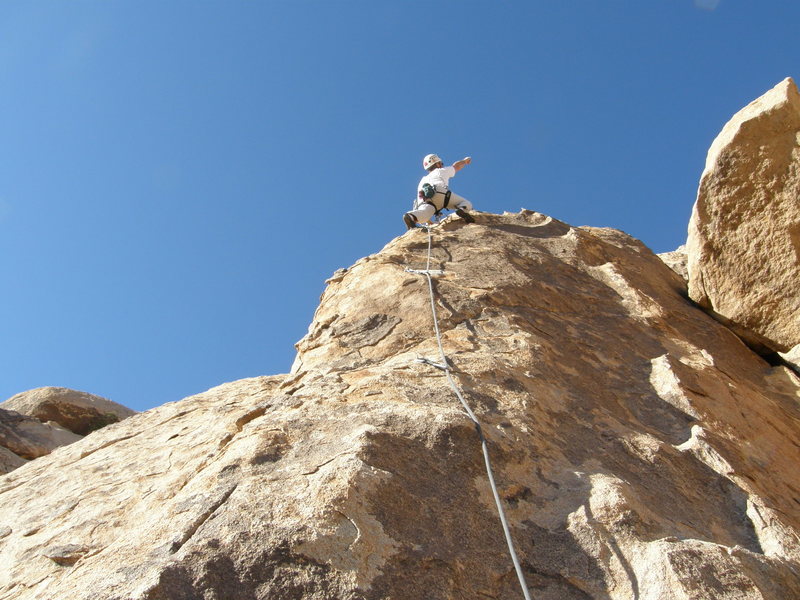 Tim Pinar on Cross Roads finish to George's Route.