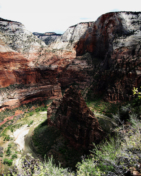 The End of Zion Canyon viewed from Angel's Landing