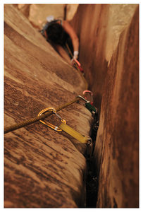 My wife Elizabeth following Chocolate Corner. 