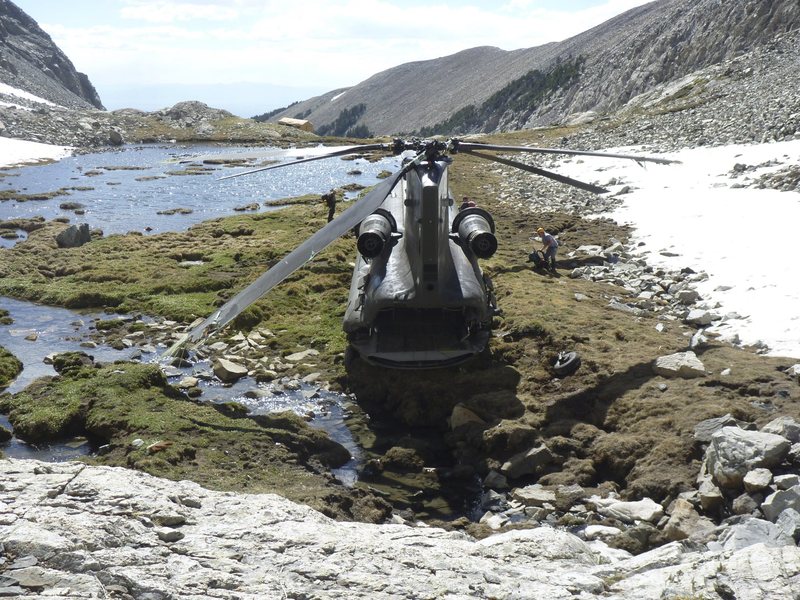 Another photo of the crashed Chinook