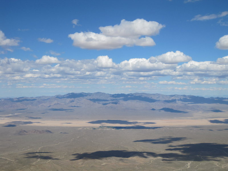 View of the Mojave Desert from the third tier at Clark Mountain