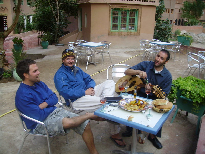 wine, chicken tagine and Hammurabi's serenades... get in good with this dude if you stay at Hotel Yasmina. Owner's son and a helluva dude