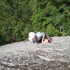 Jp enjoying the slab on the Honeymoon on a nice summer afternoon.