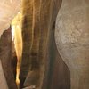 One of the cool rock formations in Mystery Canyon, Zion. <br>
<br>
To be honest, we didn't think the canyoneering route was as spectacular as people say, but perhaps we're just jaded these days after experiencng other canyons with a lot more beauty, and water features; we really would have liked more swimming on a  route-<br>
<br>
FYI: On the last rap into the Narrows, you will be watched by many, many gawking tourists-it was kind of a strange, and awkward feeling after feeling like we had Mystery Canyon all to ourselves earlier on the route. We even had people ask if they could help us pull our ropes-EEEK!<br>
<br>
Taken 6/23/10