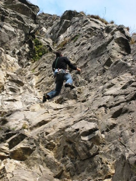 Nearing the arete on Amazone