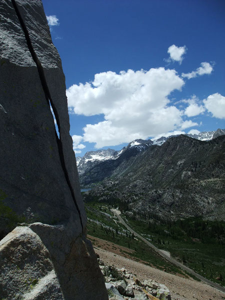 pretty nice views for a roadside crag