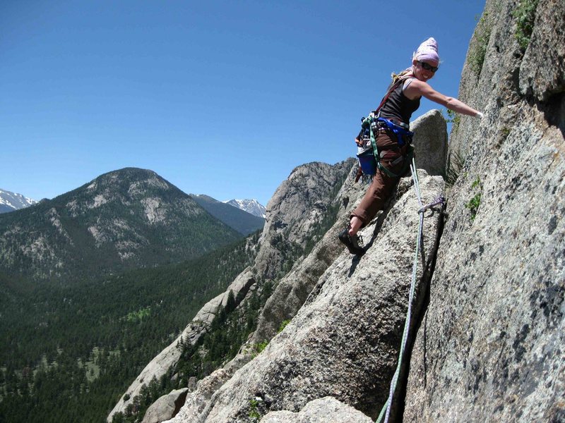 Molly heading over to the Fang, just before the last pitch.