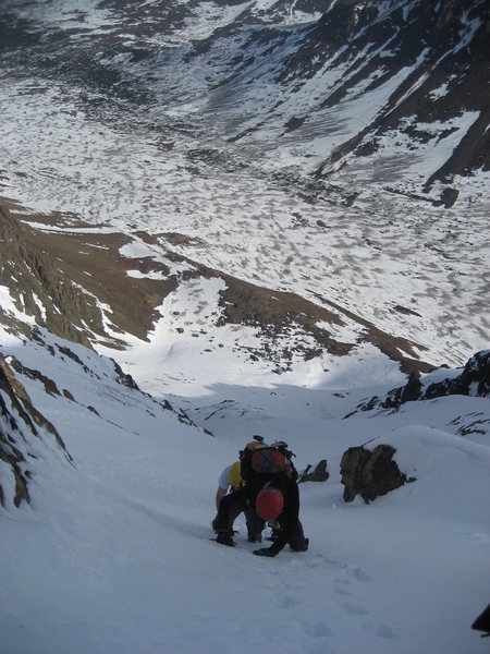 Steep section on the North Col