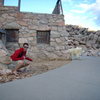 Jordon has some real issues with lovable goats for some reason.  July 2010.  Mt. Evans.