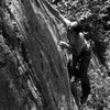 jakob finishing a lap on this classic... the top 15 feet is my favorite section on this cliff...