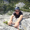 Anthony topping out on Corrugation corner