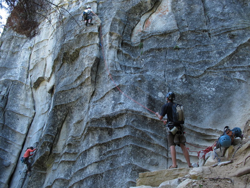 Surrealistic Pillar direct on the left 5.10B and Surrealistic Pillar on the right 5.7