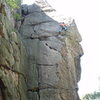 Looks like Bird Land in the Gunks. But with a summit instead of a 2nd pitch...