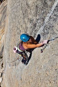Valarie Heredia leading P2. Photo: Greg Epperson
