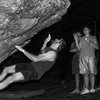 Philip blasting through the "Distance Dyno" (v4+) on the AVP Boulder