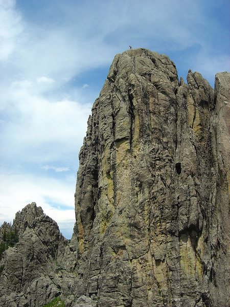 Ben on top of Spire 3.  Taken from Khayyam Spire.