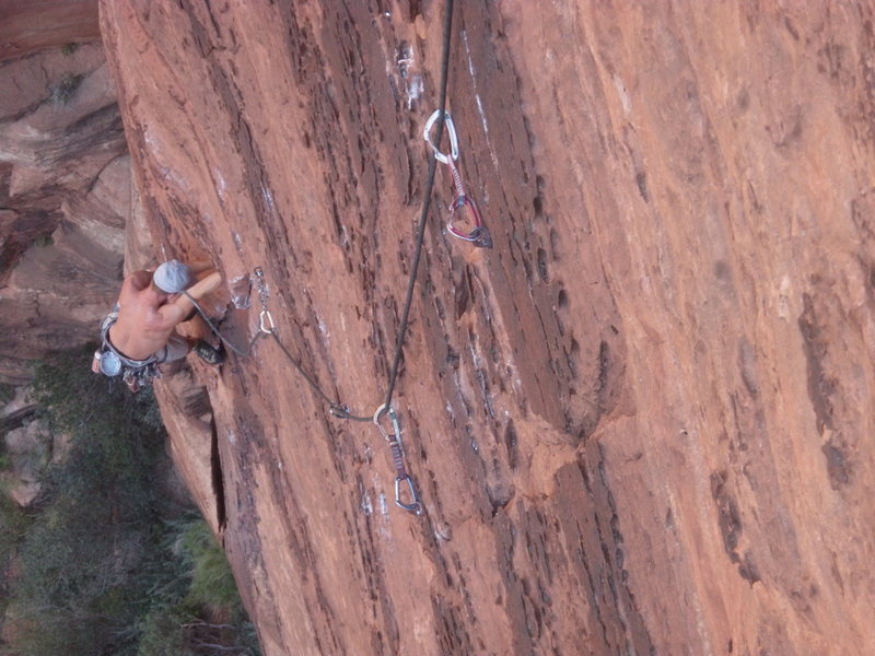 Zach at the route crux p2