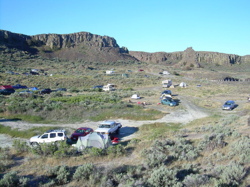 When there's a concert at the Gorge, the collective IQ of the camping area decreases!